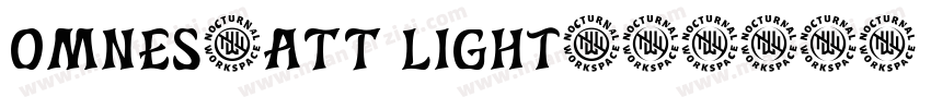 Omnes_ATT Light字体转换